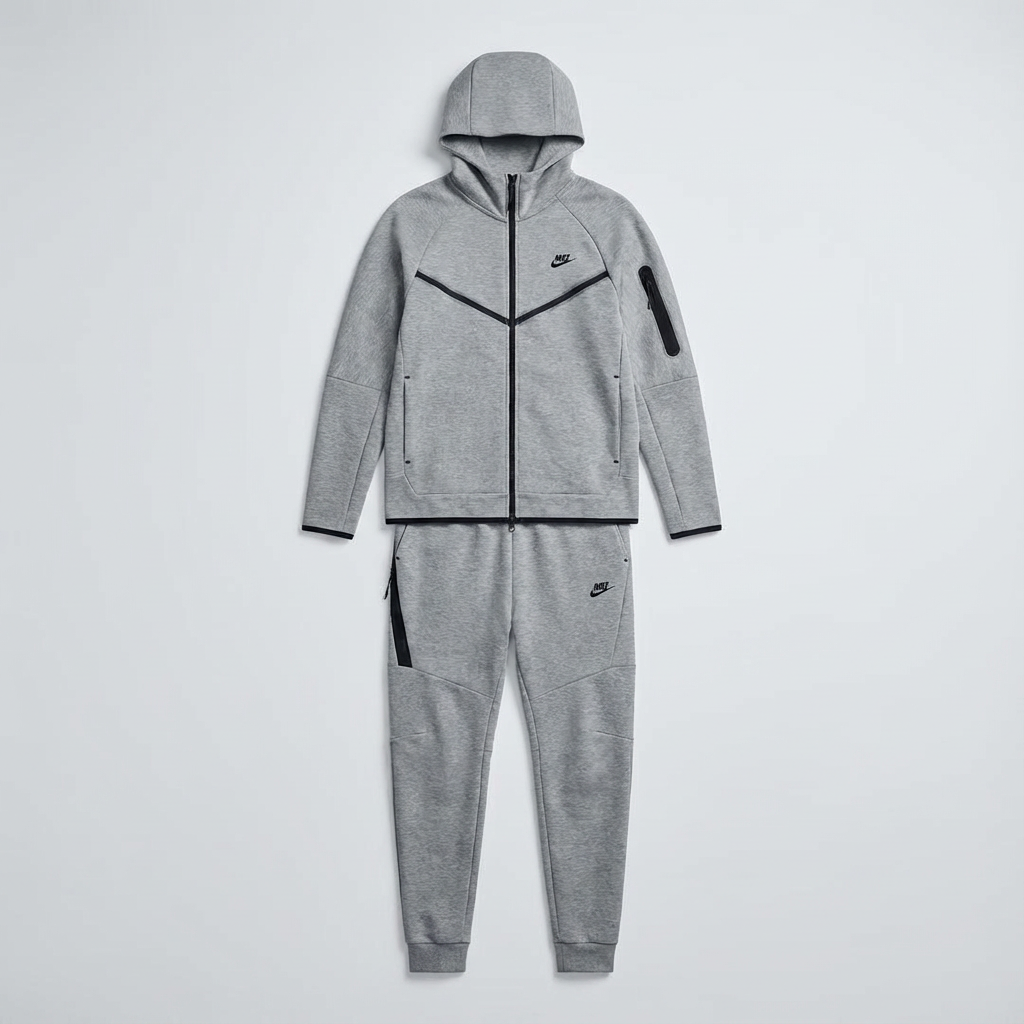 Nike Windrunner Tech Fleece Full Tracksuit GREY