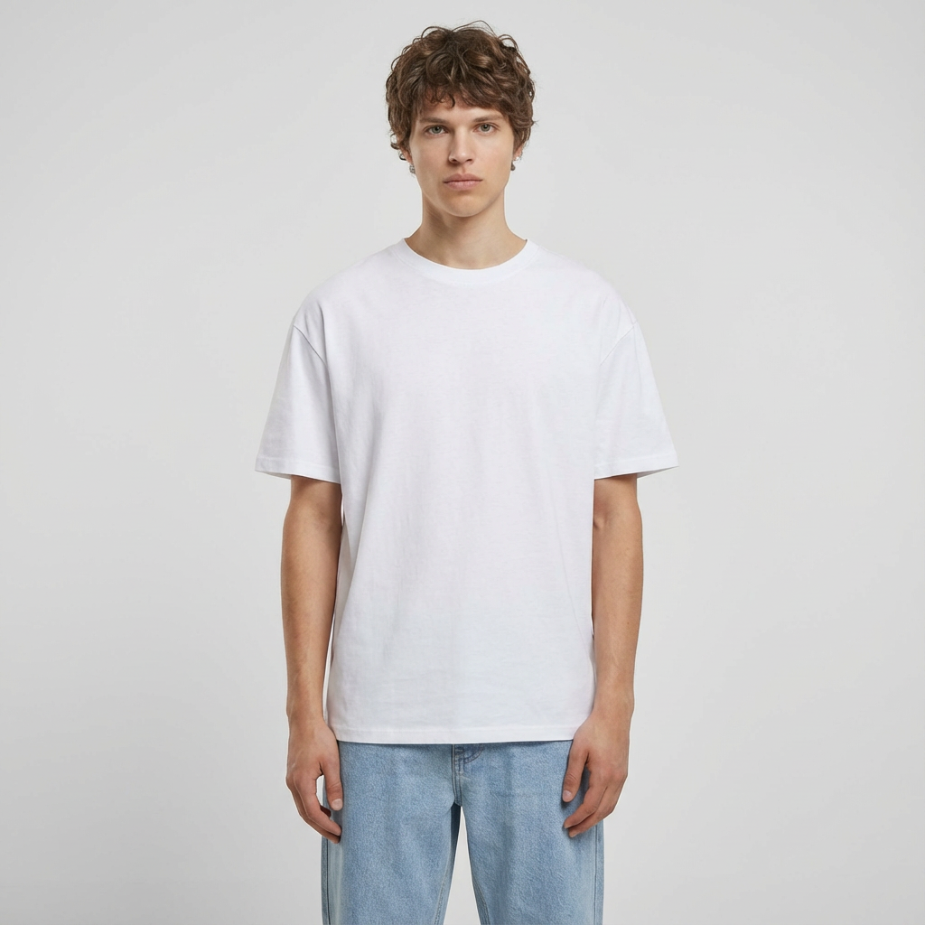 Milano District Luxury Tshirt Pure White 100% Cotton