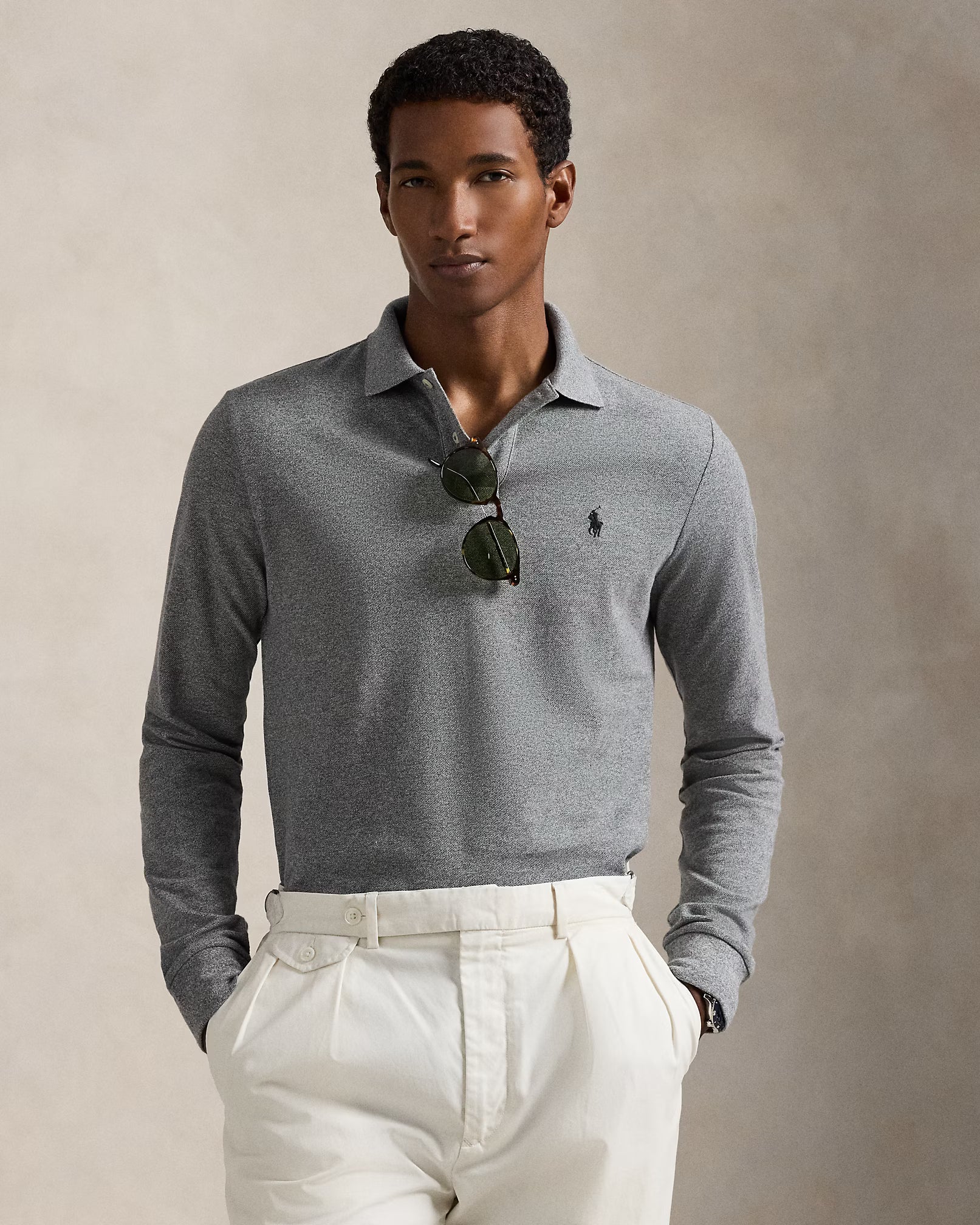 Custom Slim Fit Mesh Polo Shirt